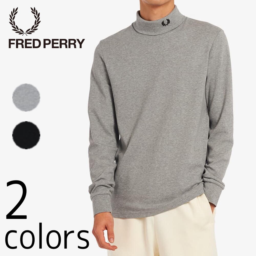 ンのポンチ】 Fred Perry フレッドペリー ロールネック カットソー