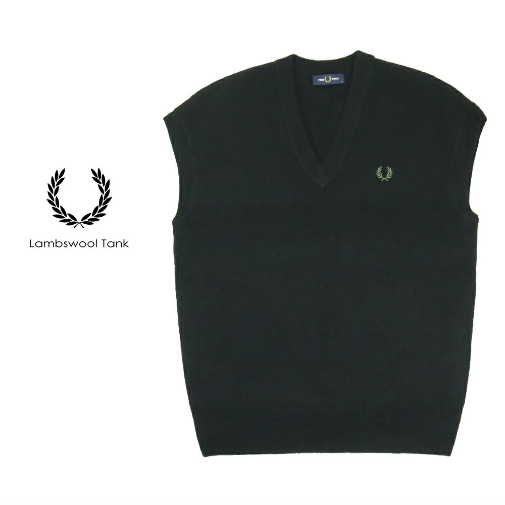 FRED PERRY ニットベスト 楽天市場】フレッドペリー FRED PERRY ニット ベスト ラムウール