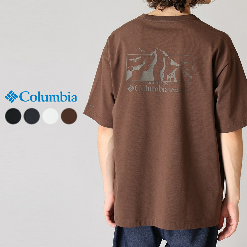 ４月限定！最大全額ポイント還元※要エントリー コロンビア Columbia ロマビスタ グラフィック ショートスリーブ Tシャツ Loma Vista Graphic SS Tee PM0960 010(ブラック) 048(コール) 125(シーソルト) 256(タバコ)【GKOI】