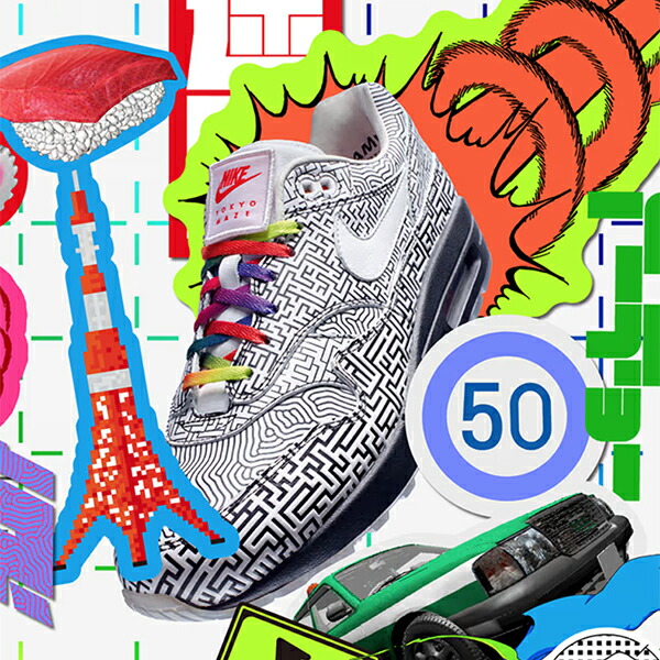 28cm NIKE AIR MAX 1 OA YT ナイキ エア マックス 楽天市場】NIKE AIR MAX 1 OA YT TOKYO MAZE blk/wht-h.red