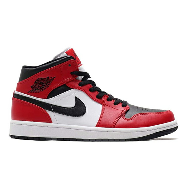 楽天市場】【送料無料】NIKE AIR JORDAN 1 MID BRED TOE WHITE BLACK