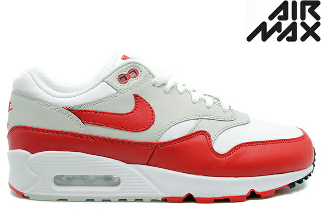楽天市場】NIKE AIR MAX 90/1 white/university red 【ナイキ エア