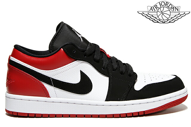 【楽天市場】NIKE AIR JORDAN 1 LOW 「BLACK TOE」 553558-116 WHITE/BLACK/GYM RED