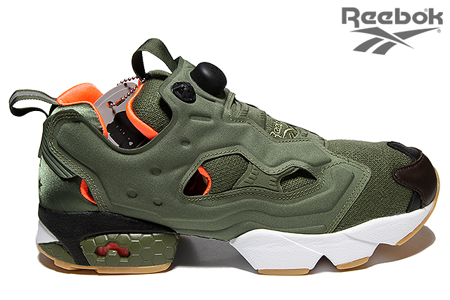 reebok pump olive