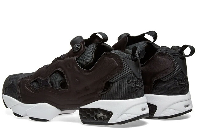 reebok pump black and white