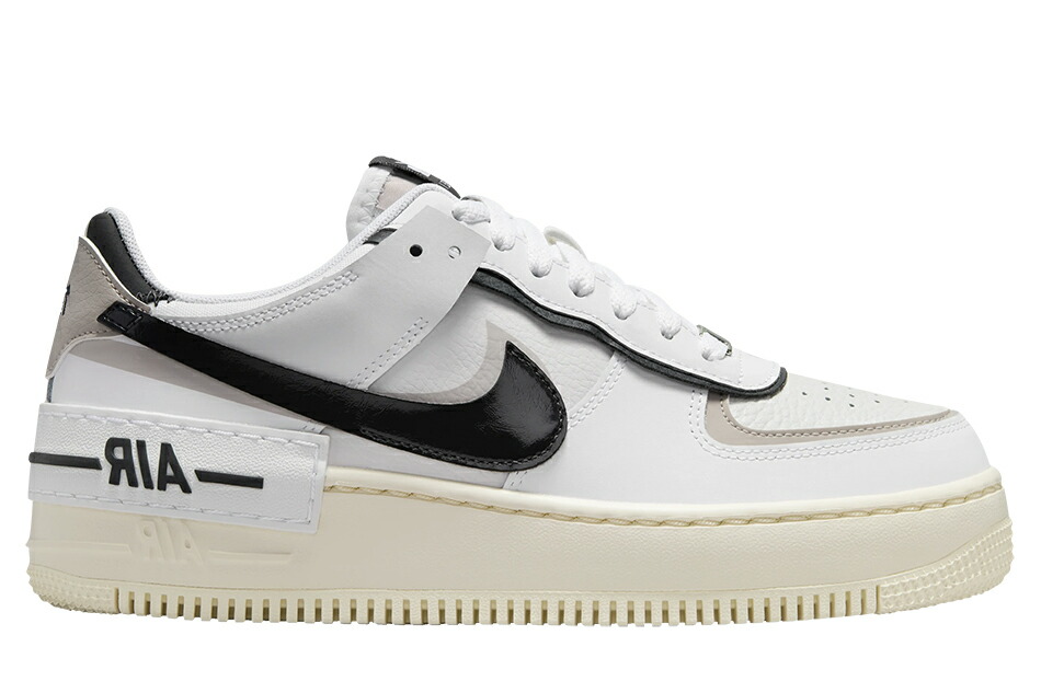 NIKE WMNS AIR FORCE 1 SHADOW DZ1847-110 WHITE/OFF NOIR/COLLEGE GREYナイキ ウィメンズ エアフォース 1 シャドウ ホワイト/オフノワール-カレッジグレー ウイメンズ レディース ガールズ スニーカー 定番