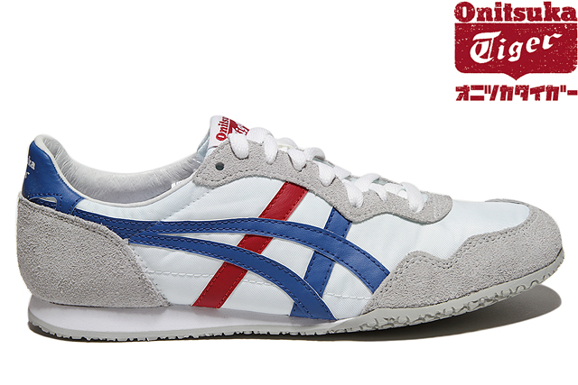 onitsuka white blue red