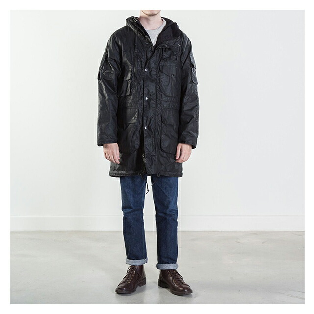 engineered garments barbour zip parka