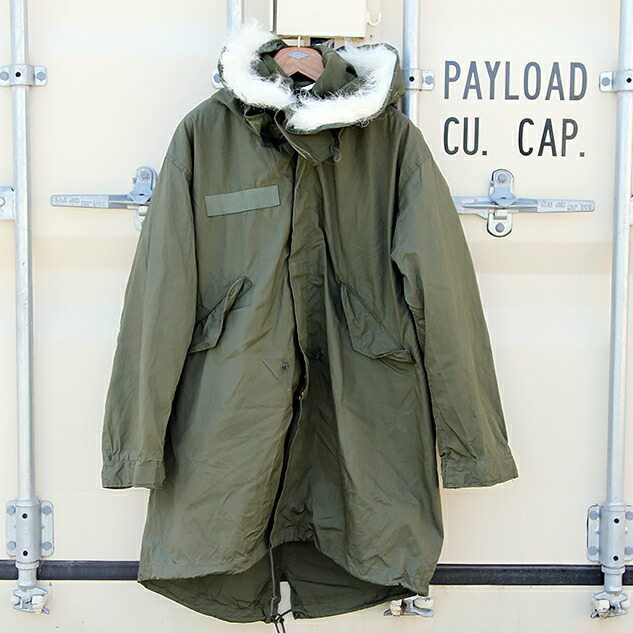 70s DEADSTOCK U.S.ARMY M-65 FISHTAIL PARKA FULL SET」MIDIUM