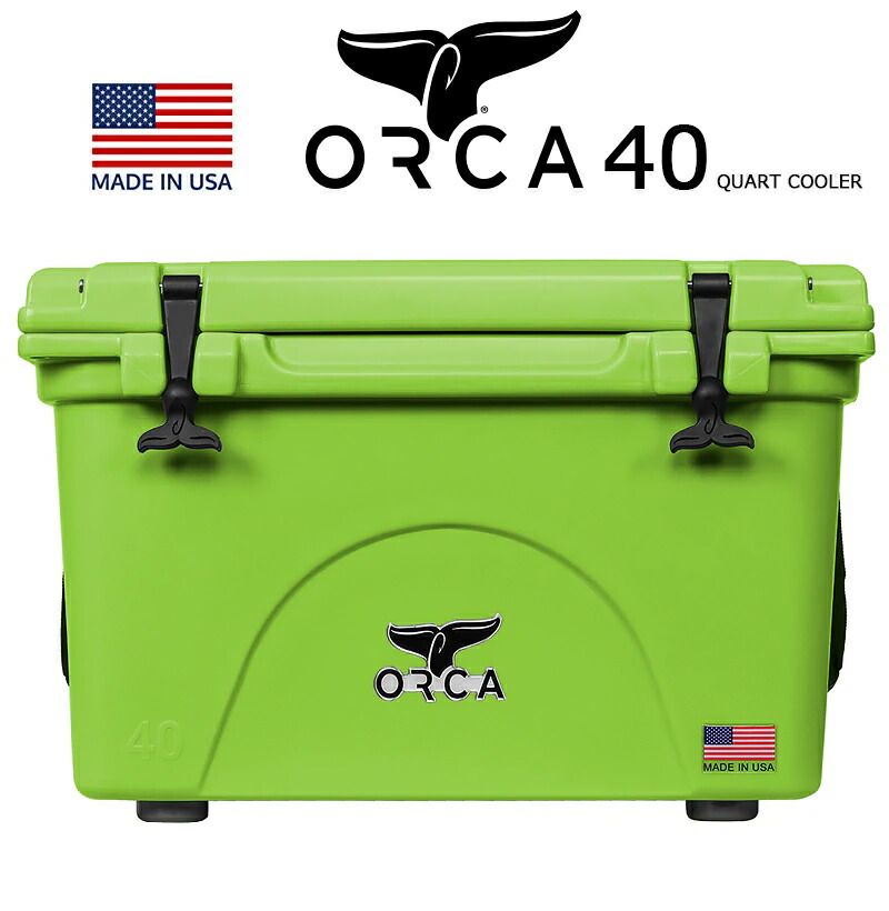 【楽天市場】「Sale!」 ORCA COOLERS 40qt QUART LIME 「Made in U.S.A」 ORCL040orca
