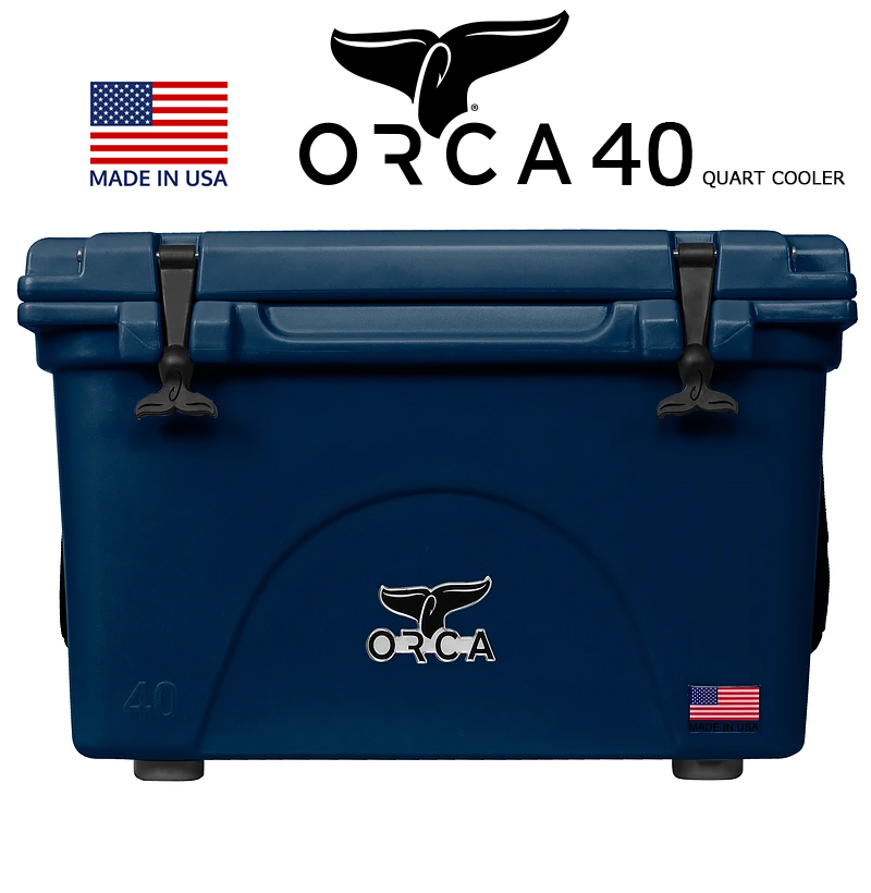 実物 ORCA COOLERS 40 QUART NAVY Made in U.S.A ORCNA040orca オルカ クーラー ボックス ネイビー  クーラーBOX