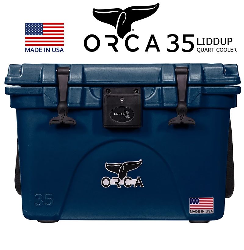 日本未発売 ORCA LIDDUP COOLERS 35 QUART NAVY Made in U.S.A ORCNALU035orca オルカ  クーラー ボックス