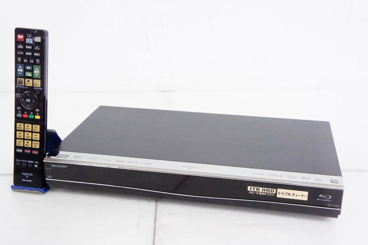 シャープ AQUOS 1TBブルーレイレコーダー BD-W1500 中古 SHARPシャープ ブルーレイディスクレコーダー AQUOSアクオス