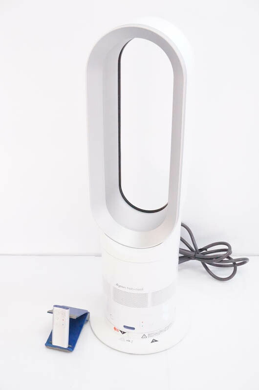 【中古】ダイソンDyson Hot+Coolホットアンドクール ファンヒーター エアマルチプライアー AM05WS 扇風機 ホワイト/シルバー