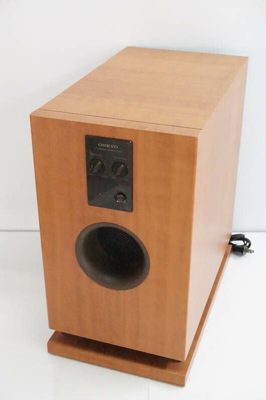【中古】ONKYOオンキヨー アンプ内蔵サブウーファー SL-105