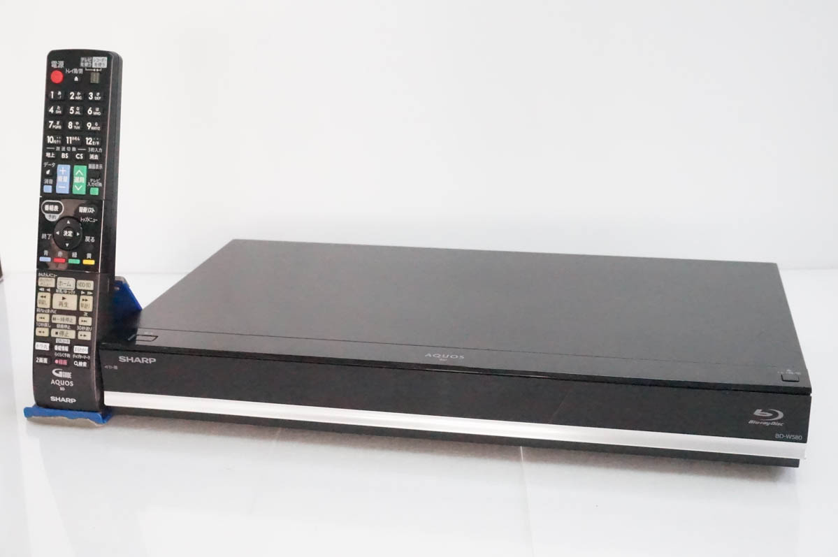 【中古】SHARPシャープ ブルーレイディスクレコーダー AQUOSアクオスブルーレイ HDD500GB Wチューナー BD-W580