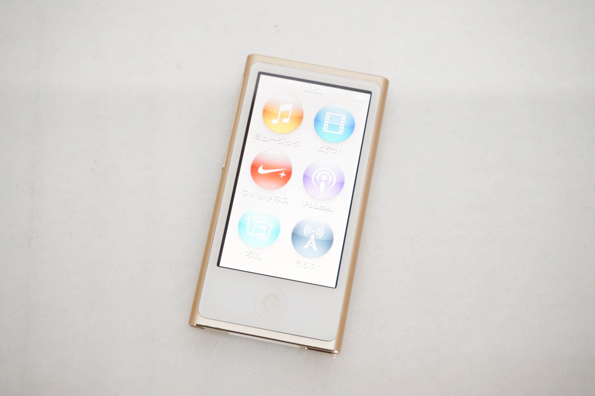【中古】Appleアップル 第7世代 iPod nano 16GB ゴールド MKMX2J