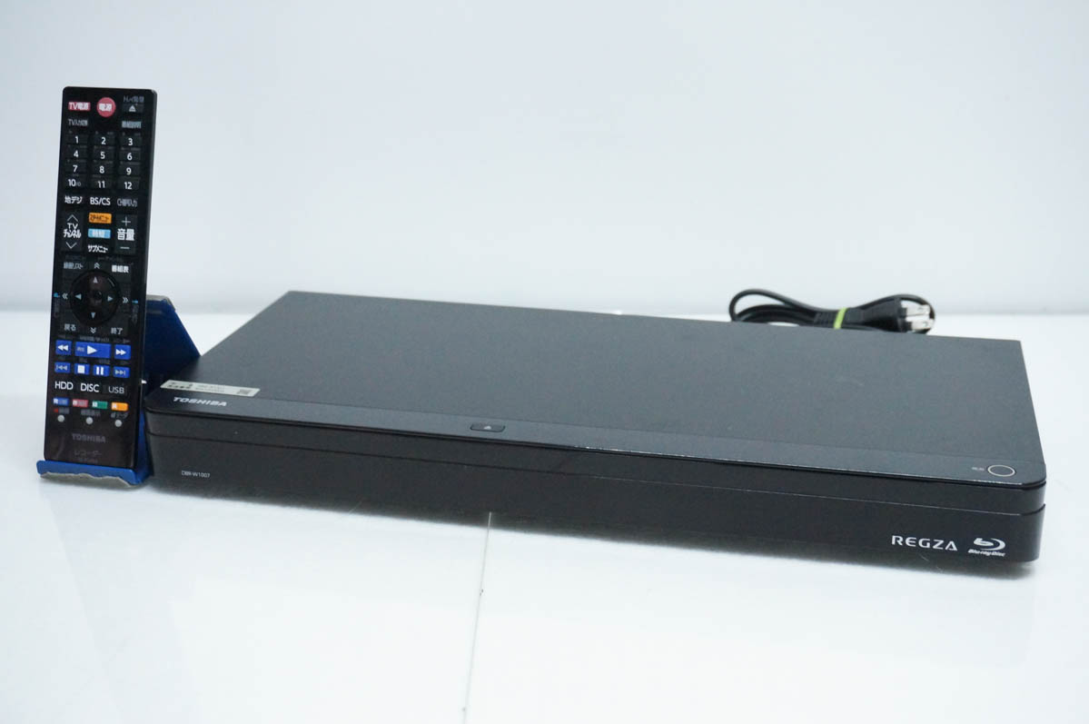 【中古】東芝TOSHIBA ブルーレイレコーダー DBR-W1007 Wチューナー レグザブルーレイ HDD1TB