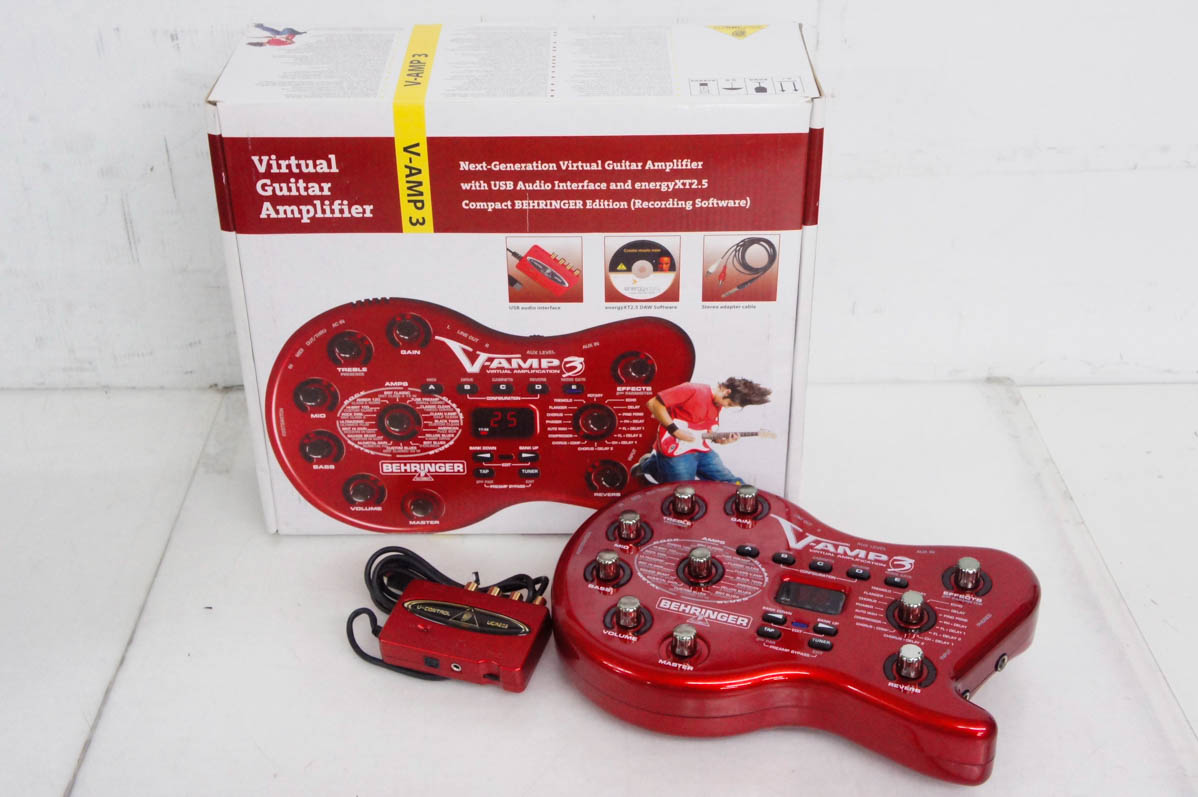BEHRINGER ギターアンプシミュレーター V-AMP3 マルチエフェクター Behringer V-Amp 3 Guitar Amp Modeler | zZounds
