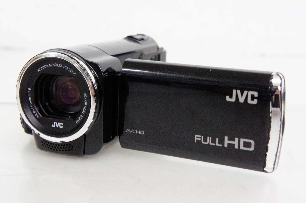 【中古】JVC Victorビクター SD対応 エブリオEverio フルハイビジョンビデオカメラ GZ-E77 ブラック