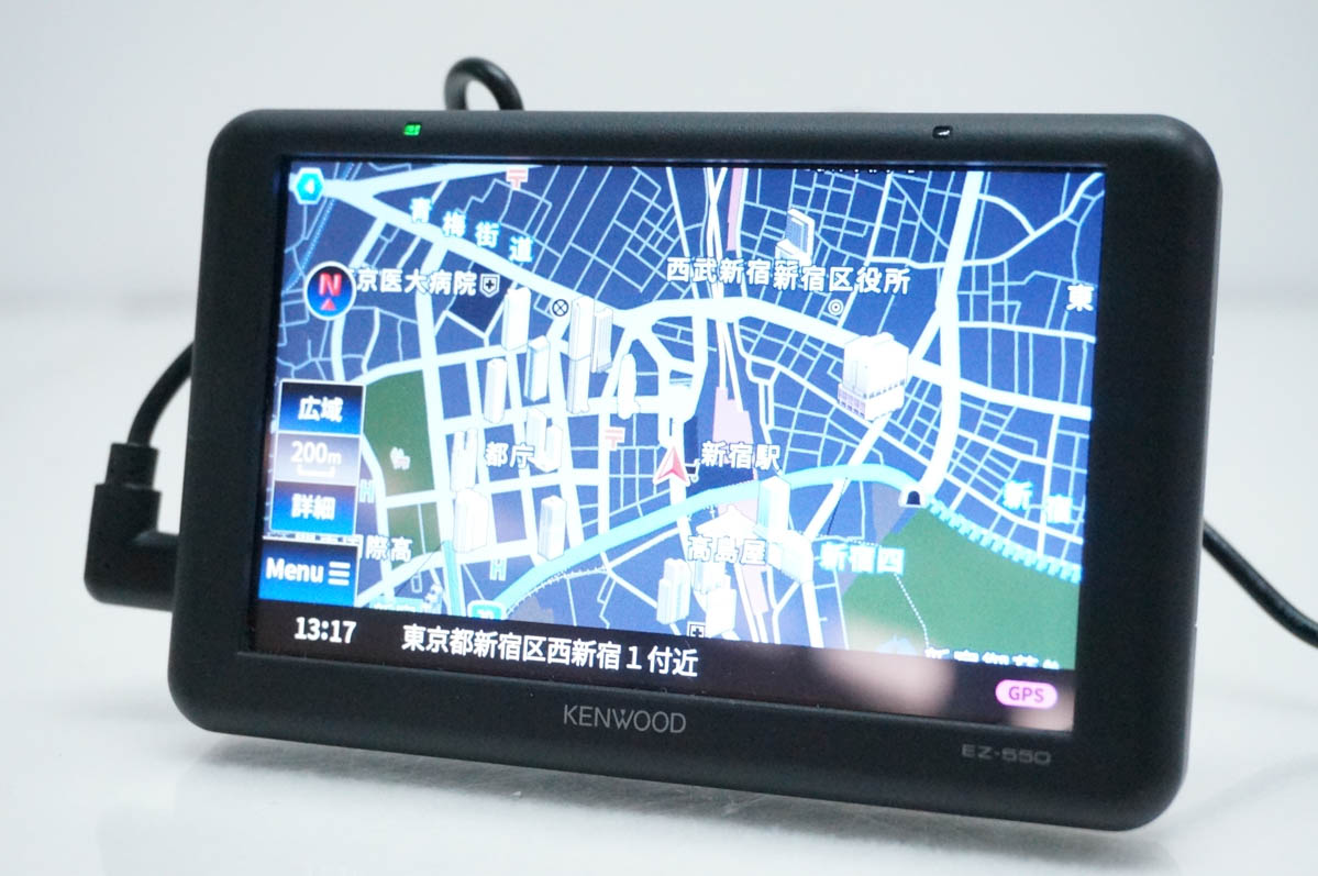 【中古】C KENWOOD ケンウッド ポータブルナビ 5インチ ココデス EZ-550 ワンセグTVチューナー|エスネットショップ店