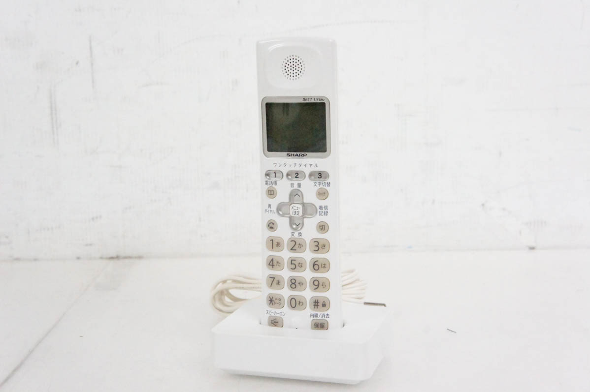 【中古】C SHARPシャープ コードレス増設子機 JD-KS200 電話機/FAXに