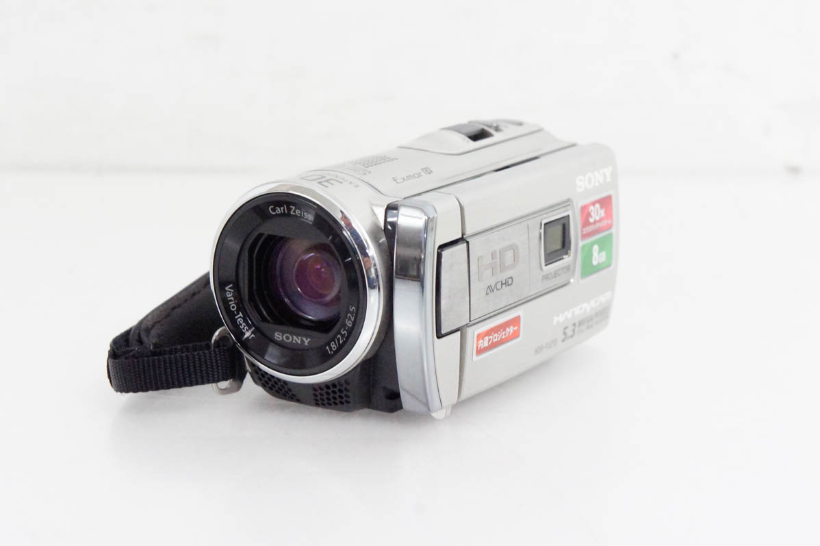 【中古】SONYソニー プロジェクター機能搭載ビデオカメラ メモリータイプ 8GB HDR-PJ210