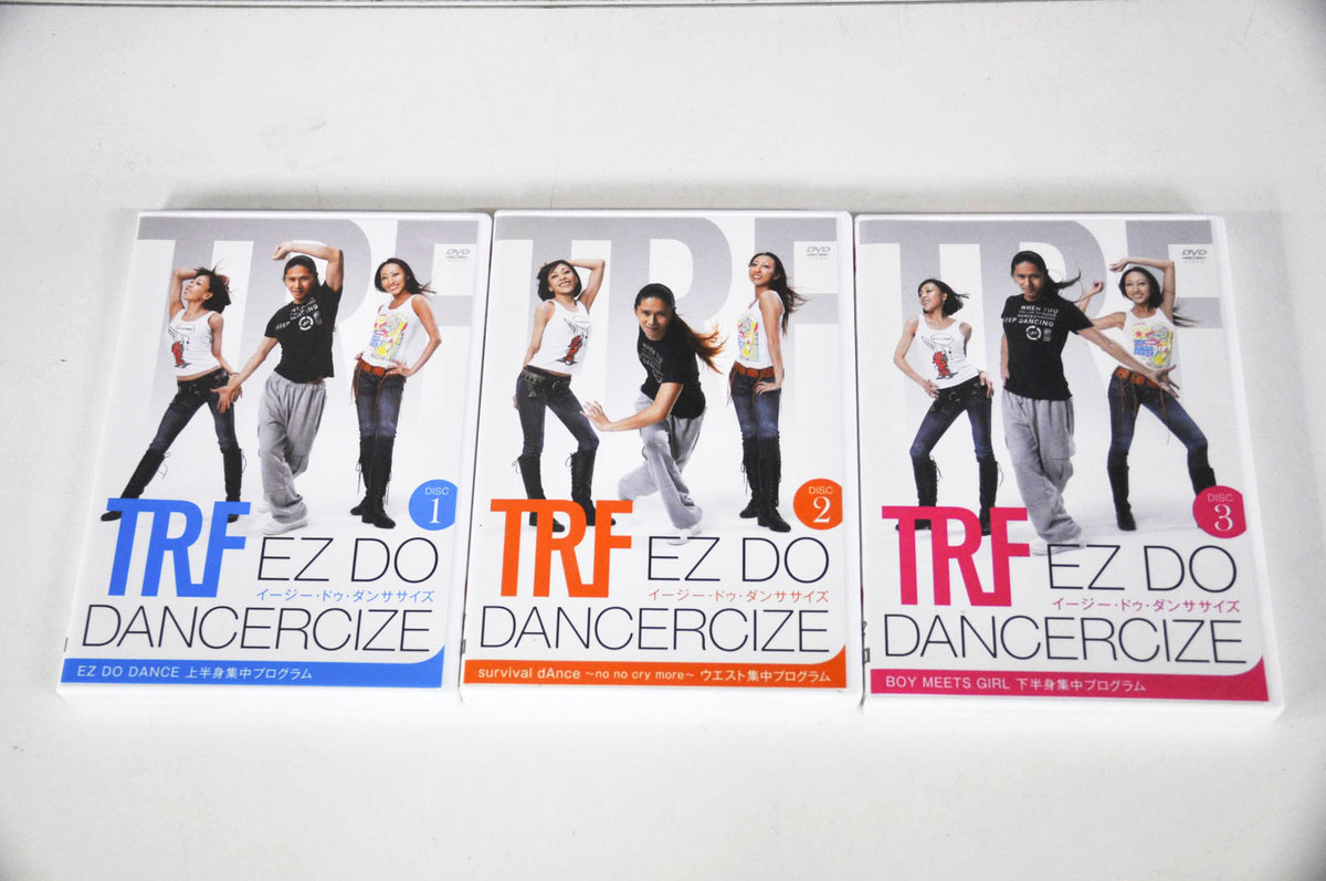 中古 Trf 手がるい ドゥ ダンササイズ Ez Do Dancercize Dvd3枚揃 Disc1 3 踊エクササイズ クリック郵便 代引剞けつ送料異同 Rp Cannes Encheres Com