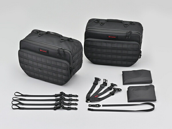 40707 DAYTONA デイトナ ヘンリービギンズ DHS-43 振り分けサイドバッグ 左右セット 18L＆18L ブラック