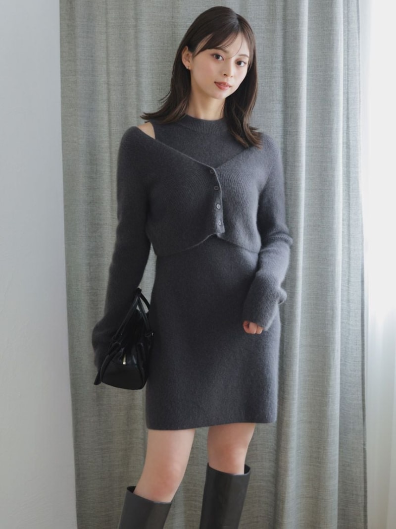 楽天市場】フリルニットカーディガン SNIDEL スナイデル トップス