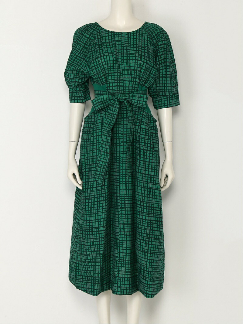 楽天市場 Sale 45 Off ウエストリブマークチェックop Snidel スナイデル ワンピース ワンピースその他 グリーン ホワイト パープル Rba E 送料無料 Rakuten Fashion Snidel スナイデル