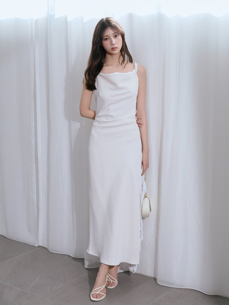 ドレープキャミワンピース SNIDEL スナイデル ワンピース・ドレス ワンピース ブラック【送料無料】[ Fashion]