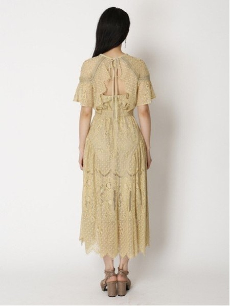 人気提案 バックシャンレースワンピース スナイデル お値下げ可能 Snidel ロングワンピース マキシワンピース Luhacovice Cz