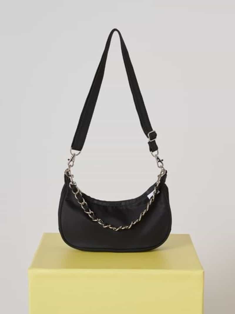 【SNIDEL×LeSportsac】CHAIN SM CONV HOBO SNIDEL スナイデル 御徒面子 ショルダーバッグ 黒いこと 黄色【貨物輸送無料】[ Fashion]