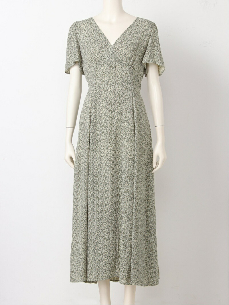 楽天市場 Rakuten Fashion Sale 45 Off リバティプリントフラワーop Snidel スナイデル ワンピース 半袖ワンピース ブラック ブラウン グリーン Rba E 送料無料 Snidel スナイデル