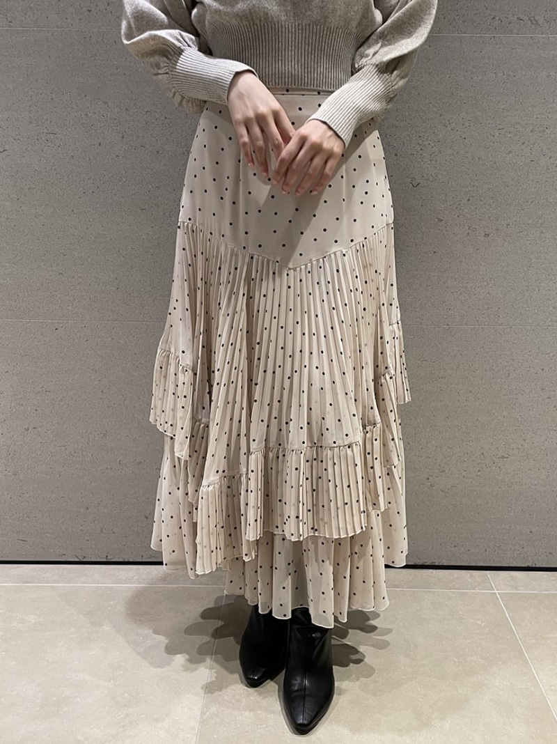 SALE／50%OFF】シフォンティアードスカート SNIDEL スナイデル