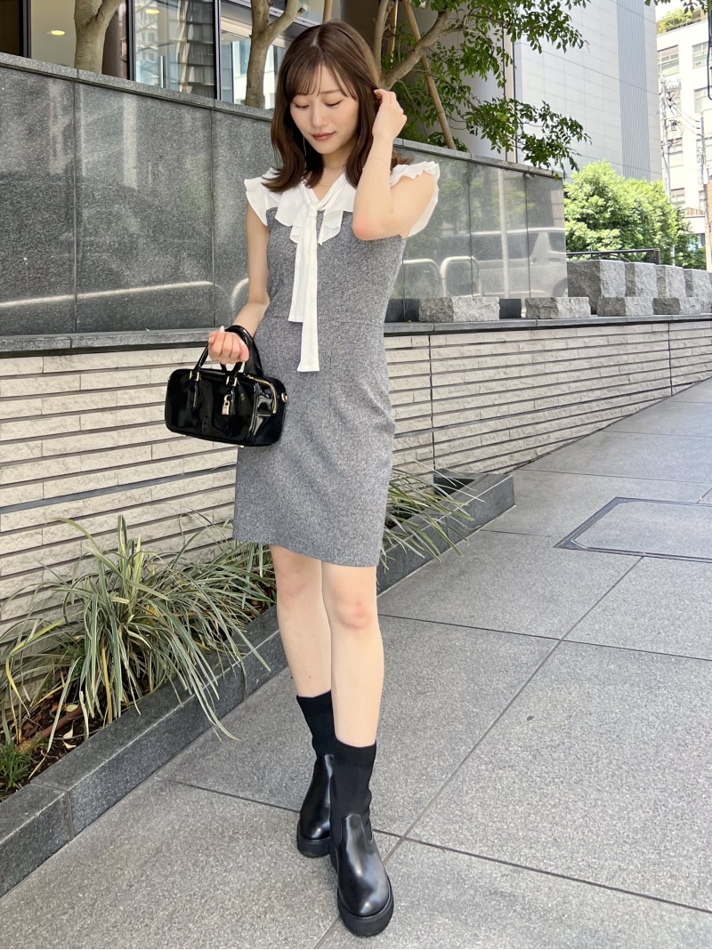 snidel コンストラクトミニワンピース セール】コンストラクトミニワンピース（ワンピース）｜SNIDEL