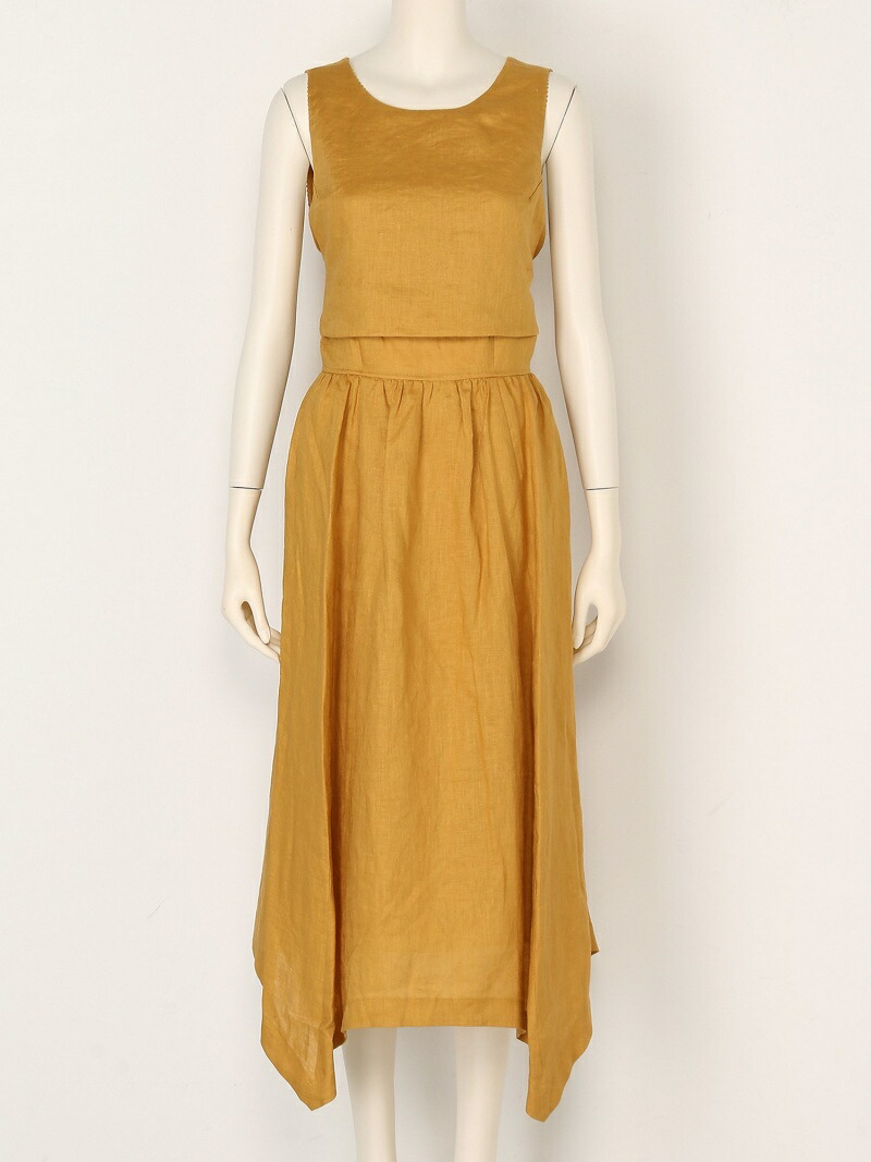 楽天市場 Rakuten Fashion Sale 45 Off リネンバックリボンop Snidel スナイデル ワンピース ノースリーブ ワンピース ベージュ ブラック イエロー Rba E 送料無料 Snidel スナイデル