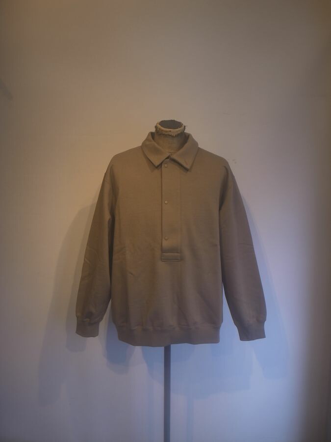 STILL BY HAND(スティルバイハンド) Stand collar sweatshirt(CS01244)