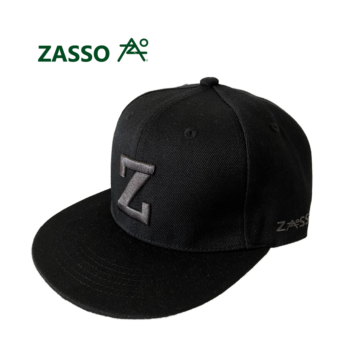 本格派ま！ ZASSO all Black CAP オールブラックキャップ