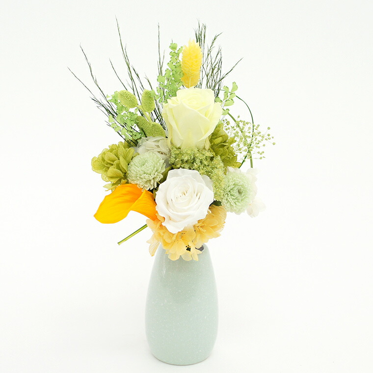 プリザーブドフラワー 一対 初盆 お供え 仏花一対 花 観葉植物 一対 対仕様タイプ お悔やみ お供え物 仏花 お供え 初盆 初盆 涼華 仏花 プリザーブドフラワー お供え物 ブリザードフラワー Y1817 花ギフト サンクスブーケ