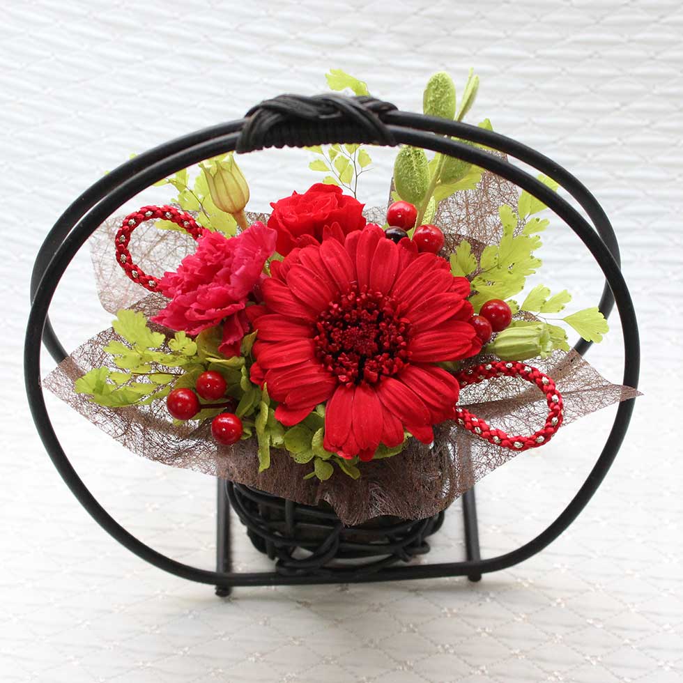 楽天市場 還暦祝い プリザーブドフラワー 女性 プレゼント 母 女性 和風 プリザーブドフラワー 還暦祝いの花 アレンジメント お祝い 花 60歳 プリザーブドフラワー 和風 モダン 長寿祝い 赤 ガーベラ 還暦 母の日 プレゼント ギフト 母 父 退職祝い 定年退職 ブリザード