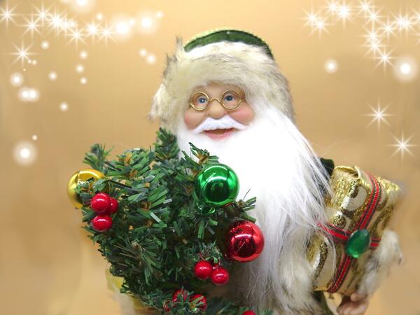 楽天市場】ゴールドベル サンタクロースサンタ オブジェ クリスマス