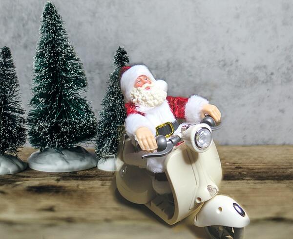 楽天市場】クリスマス オーナメント 自転車乗り サンタ スノーマン