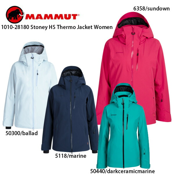 楽天市場 Mammut マムート スキーウェア 21 1010 Stoney Hs Thermo Jacket Women ジャケット レディース スキー用品通販 スノーファミリー