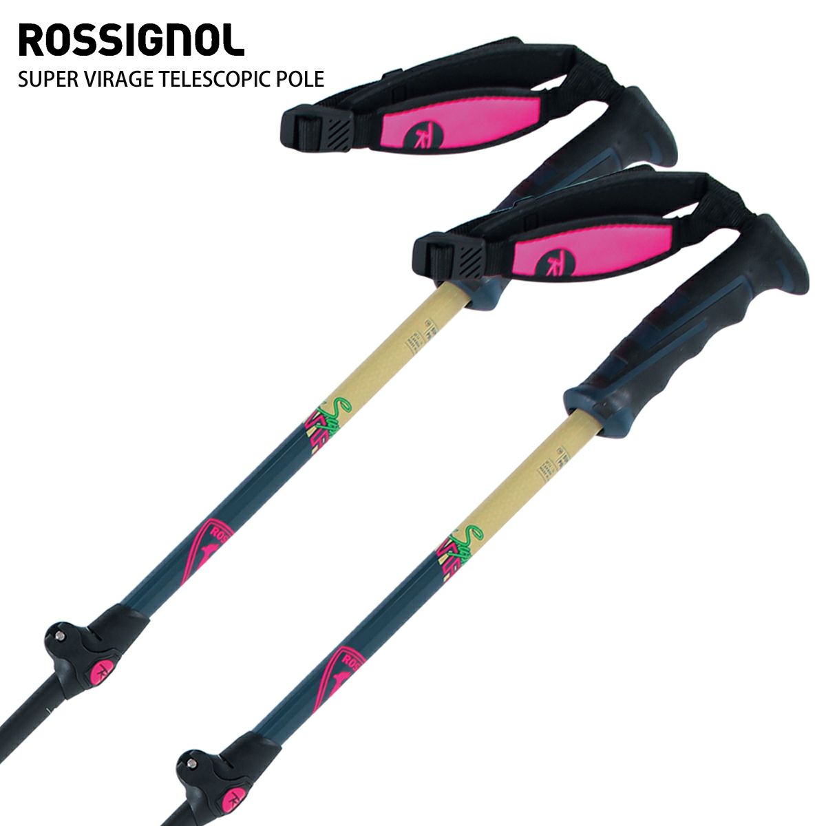 市場 ROSSIGNOL RDK2000 ストック TELESCOPIC SUPER 2023 VIRAGE ロシニョール スキー ポール