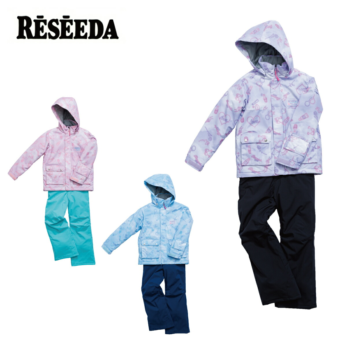【楽天市場】RESEEDA レセーダ スキーウェア 上下セット キッズ ジュニア＜2024＞ RES66001 / JUNIOR SUIT ...