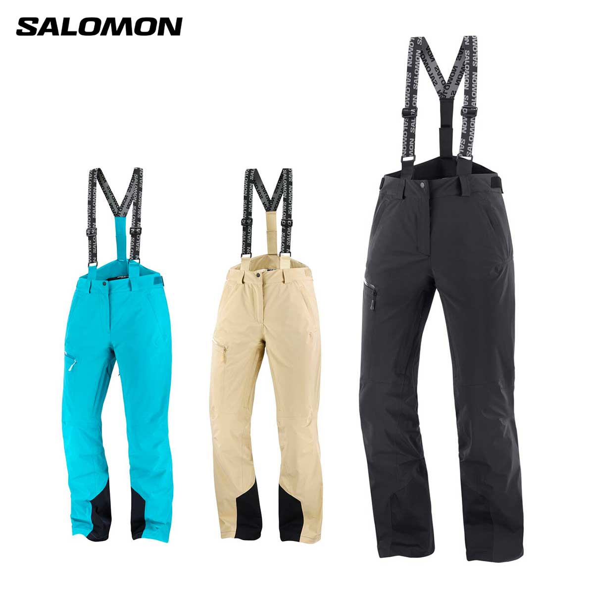 Salomon ブラック スキーウェア ACS + CLIMASALOMON™ WATERPROOF – サロモン公式オンラインストア