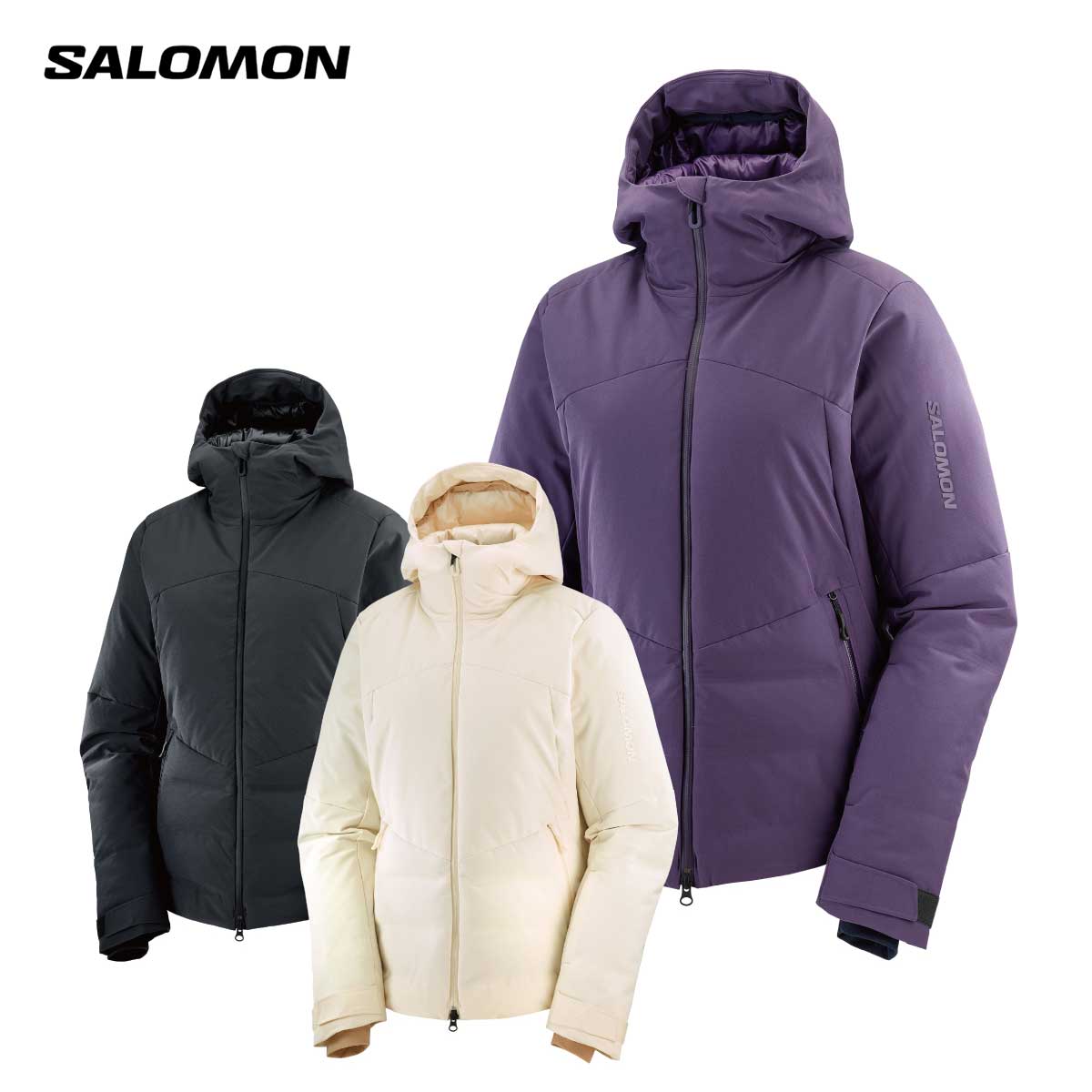 ◆YVES SALOMON ベルト付きスキージャケット ◇YVES SALOMON ベルト付きスキージャケット (YVES SALOMON