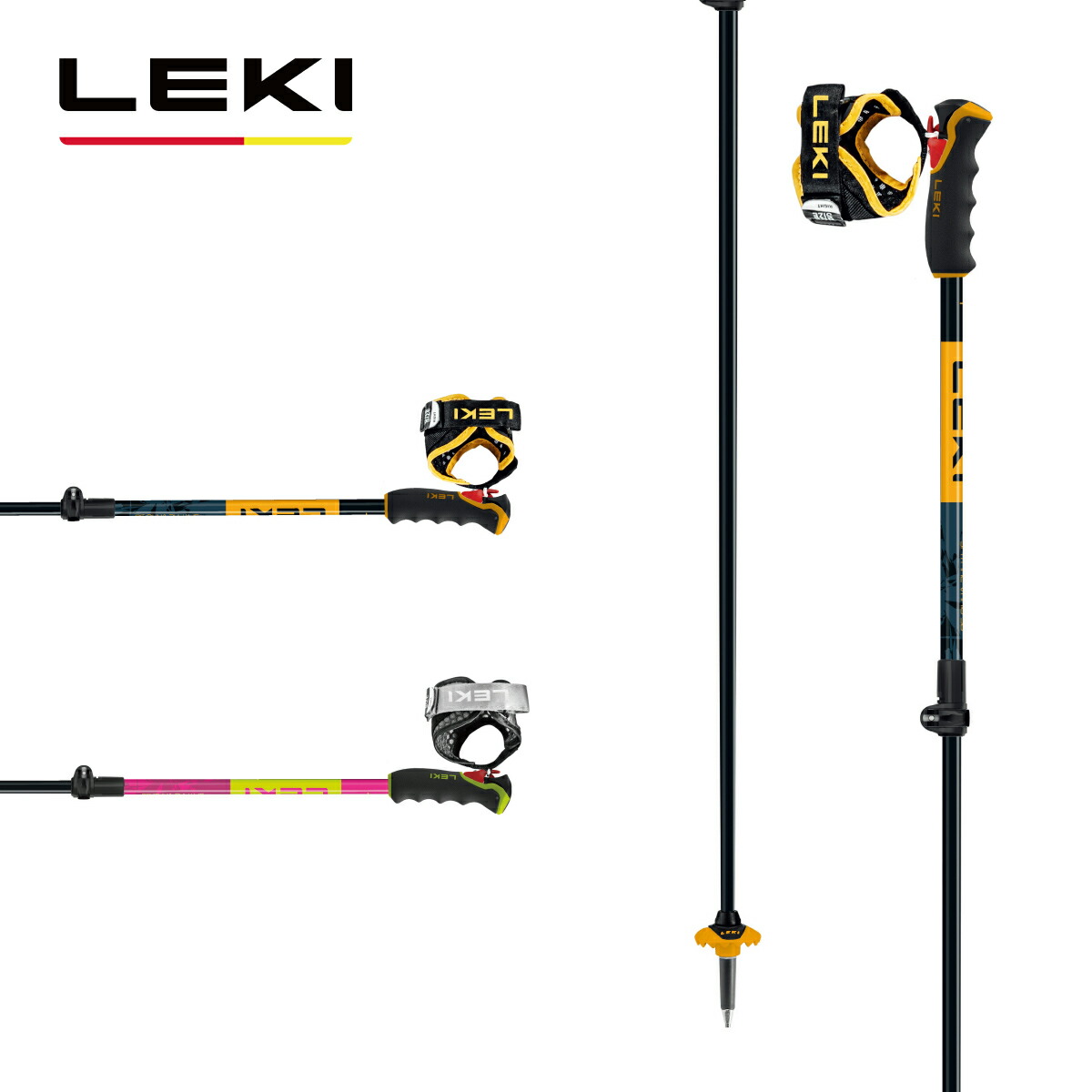 LEKI Carbonスキー用ポール 黒/白105cm LEKI Carbonスキー用ポール 黒/白105cm ウィンタースポーツ